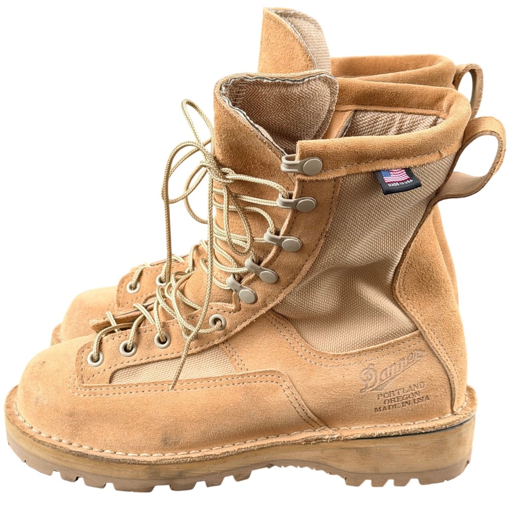 Danner Acadia GTX Tan Suede Gore-Tex Military Boots Mens 5.5 EE Made in USA